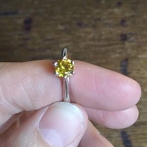 yellow stone ring